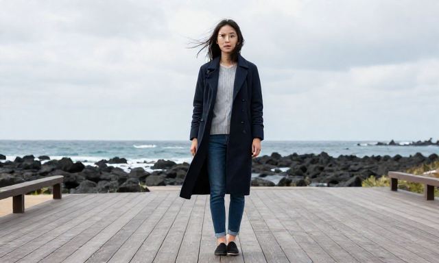 제주도여행룩 관련 이미지 - 제주도여행룩 코디 고민 끝! 바람과 햇살 사이에서 완성하는 완벽한 스타일링